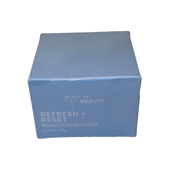 Glow On 5th Beauty Refresh + Reset Brightening Mud Face‎ Mask Clay Full Size NEW - Picture 1 of 6